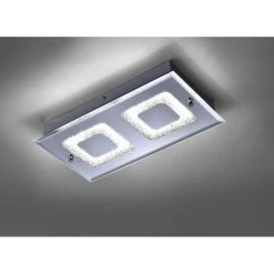 Leuchten Direkt LISA Deckenleuchte LED Chrom, 2-flammig