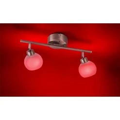 Leuchten Direkt LOLA-LOTTA Deckenleuchte LED Edelstahl, 2-flammig, Fernbedienung, Farbwechsler -LED Leuchten Verkäufe 2022 leuchten direkt lola lotta deckenleuchte 12042 55 4