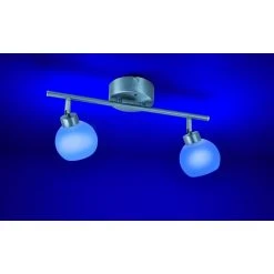 Leuchten Direkt LOLA-LOTTA Deckenleuchte LED Edelstahl, 2-flammig, Fernbedienung, Farbwechsler -LED Leuchten Verkäufe 2022 leuchten direkt lola lotta deckenleuchte 12042 55 5