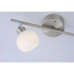 Leuchten Direkt LOLA-LOTTA Deckenleuchte LED Edelstahl, 2-flammig, Fernbedienung, Farbwechsler -LED Leuchten Verkäufe 2022 leuchten direkt lola lotta deckenleuchte 12042 55 6