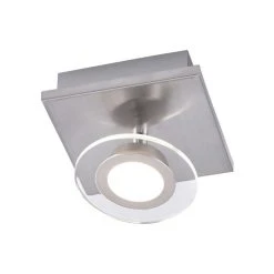 Leuchten Direkt LOLA-MIKE Deckenleuchte LED Edelstahl, 1-flammig, Fernbedienung, Farbwechsler -LED Leuchten Verkäufe 2022 leuchten direkt lola mike deckenleuchte 12080 55 5