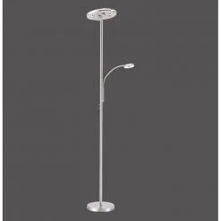 Leuchten Direkt LOLAsmart-ROCCO Deckenfluter LED Stahl geb&uuml;rstet, 1-flammig, Fernbedienung -LED Leuchten Verkäufe 2022 leuchten direkt lolasmart rocco deckenfluter 11858 55 6