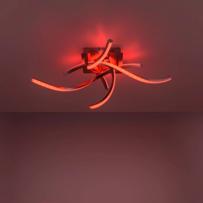 Leuchten Direkt LOLAsmart-SWING Deckenleuchte LED Stahl gebürstet, 4-flammig, Fernbedienung, Farbwechsler 11 Leuchten Direkt LOLAsmart-SWING Deckenleuchte LED Stahl gebürstet, 4-flammig, Fernbedienung, Farbwechsler – Bild 11