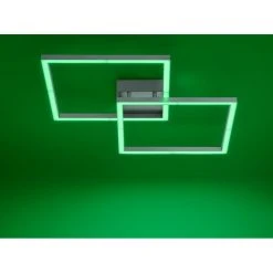 Leuchten Direkt Ls-MAXI Deckenleuchte LED Edelstahl, 2-flammig, Fernbedienung, Farbwechsler -LED Leuchten Verkäufe 2022 leuchten direkt ls maxi deckenleuchte 16429 55 10