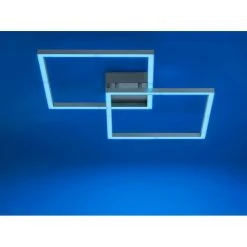 Leuchten Direkt Ls-MAXI Deckenleuchte LED Edelstahl, 2-flammig, Fernbedienung, Farbwechsler -LED Leuchten Verkäufe 2022 leuchten direkt ls maxi deckenleuchte 16429 55 9