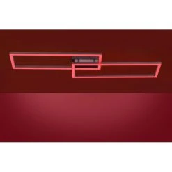 Leuchten Direkt Ls-MAXI Deckenleuchte LED Edelstahl, 1-flammig, Fernbedienung, Farbwechsler -LED Leuchten Verkäufe 2022 leuchten direkt ls maxi deckenleuchte 16430 55 8