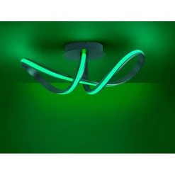 Leuchten Direkt Ls-MELINDA Deckenleuchte LED Edelstahl, 1-flammig, Fernbedienung, Farbwechsler -LED Leuchten Verkäufe 2022 leuchten direkt ls melinda deckenleuchte 18431 55 10