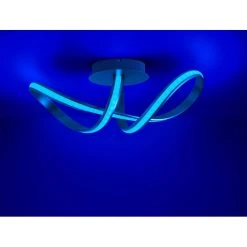 Leuchten Direkt Ls-MELINDA Deckenleuchte LED Edelstahl, 1-flammig, Fernbedienung, Farbwechsler -LED Leuchten Verkäufe 2022 leuchten direkt ls melinda deckenleuchte 18431 55 9