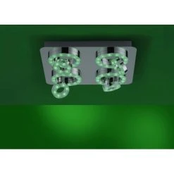 Leuchten Direkt Ls-TIM Deckenleuchte LED Chrom, 4-flammig, Fernbedienung, Farbwechsler -LED Leuchten Verkäufe 2022 leuchten direkt ls tim deckenleuchte 14662 17 10