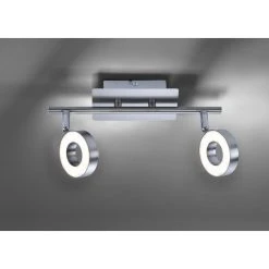 Leuchten Direkt Lukas Deckenspot LED Nickel-Matt, Chrom, 2-flammig -LED Leuchten Verkäufe 2022 leuchten direkt lukas deckenspot 16121 55 3