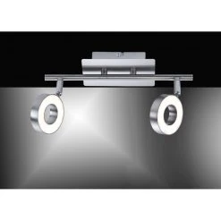 Leuchten Direkt Lukas Deckenspot LED Nickel-Matt, Chrom, 2-flammig -LED Leuchten Verkäufe 2022 leuchten direkt lukas deckenspot 16121 55 4