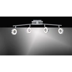 Leuchten Direkt Lukas Deckenspot LED Nickel-Matt, Chrom, 4-flammig -LED Leuchten Verkäufe 2022 leuchten direkt lukas deckenspot 16124 55 4