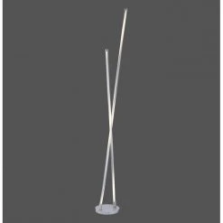 Leuchten Direkt MARLO Stehleuchte LED Edelstahl, 2-flammig