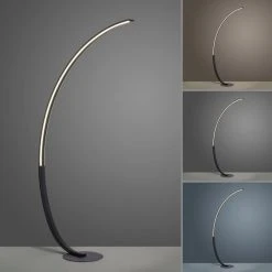 Leuchten Direkt Q-VITO Stehleuchte LED Anthrazit, 1-flammig, Fernbedienung -LED Leuchten Verkäufe 2022 leuchten direkt q vito stehleuchte 445 13 4