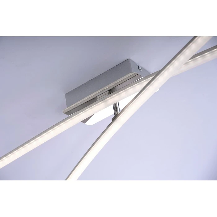 Leuchten Direkt Simon Deckenleuchte LED Chrom, 2-flammig 6 Leuchten Direkt Simon Deckenleuchte LED Chrom, 2-flammig – Bild 6