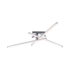 Leuchten Direkt Simon Deckenleuchte LED Chrom, 3-flammig