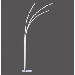 Leuchten Direkt Stehleuchte MAJA LED Chrom, 3-flammig