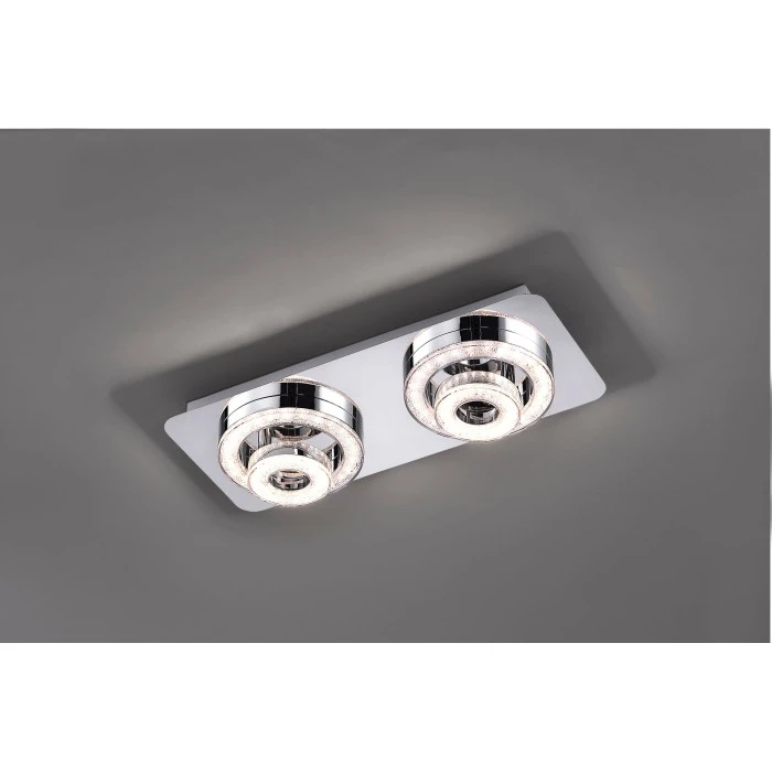 Leuchten Direkt TIM Deckenleuchte LED Chrom, 2-flammig 1 Leuchten Direkt TIM Deckenleuchte LED Chrom, 2-flammig