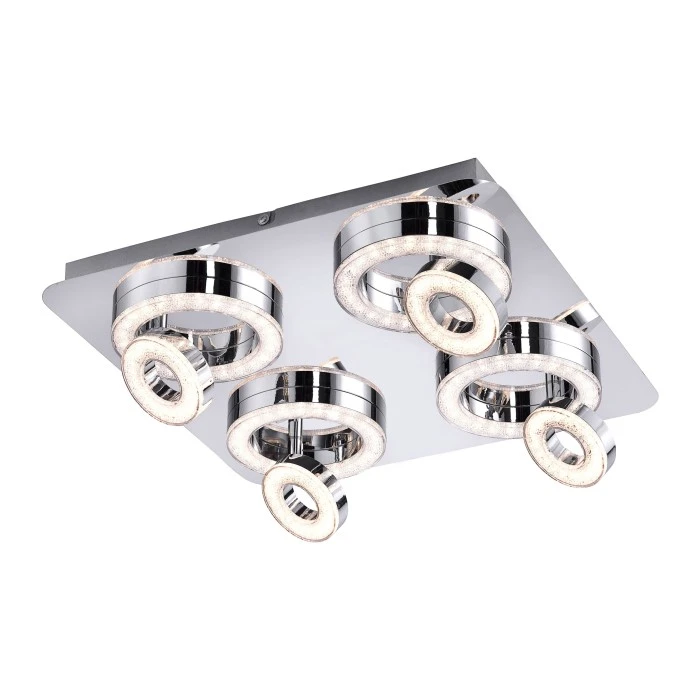 Leuchten Direkt Tim Deckenleuchte LED Chrom, 8-flammig 1 Leuchten Direkt Tim Deckenleuchte LED Chrom, 8-flammig