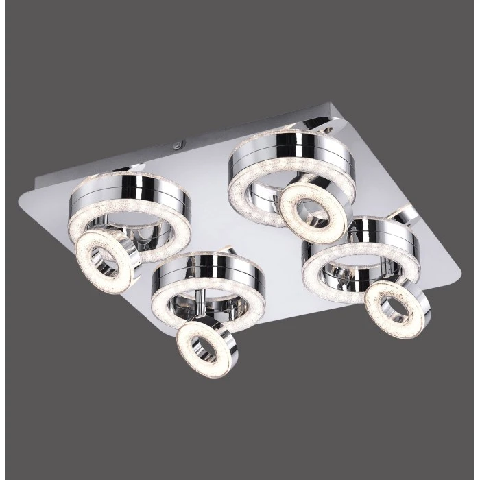 Leuchten Direkt Tim Deckenleuchte LED Chrom, 8-flammig 4 Leuchten Direkt Tim Deckenleuchte LED Chrom, 8-flammig – Bild 4