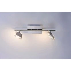 Leuchten Direkt Tony Deckenleuchte LED Nickel-Matt, Chrom, 2-flammig -LED Leuchten Verkäufe 2022 leuchten direkt tony deckenleuchte 11082 55 6