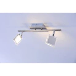 Leuchten Direkt Tony Deckenleuchte LED Nickel-Matt, Chrom, 2-flammig -LED Leuchten Verkäufe 2022 leuchten direkt tony deckenleuchte 11082 55 7