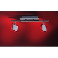 Leuchten Direkt Tony Deckenleuchte LED Nickel-Matt, Chrom, 2-flammig, Fernbedienung, Farbwechsler -LED Leuchten Verkäufe 2022 leuchten direkt tony deckenleuchte 11092 55 3