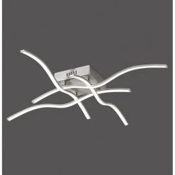 Leuchten Direkt Leuchtendirekt WAVE Deckenleuchte LED Edelstahl, 4-flammig -LED Leuchten Verkäufe 2022 leuchtendirekt wave deckenleuchte 15132 55 4