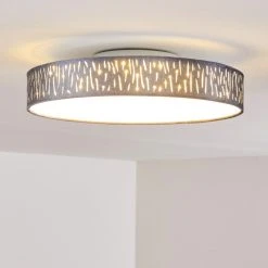 Hofstein Liared Deckenleuchte LED Nickel-Matt, 1-flammig -LED Leuchten Verkäufe 2022 liared deckenleuchte h3225745 do1 14