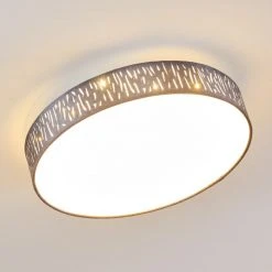 Hofstein Liared Deckenleuchte LED Nickel-Matt, 1-flammig -LED Leuchten Verkäufe 2022 liared deckenleuchte h3225745 do1 16