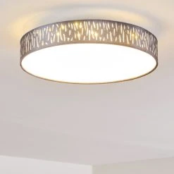 Hofstein Liared Deckenleuchte LED Nickel-Matt, 1-flammig -LED Leuchten Verkäufe 2022 liared deckenleuchte h3225745 do1 17