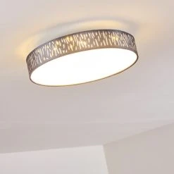 Hofstein Liared Deckenleuchte LED Nickel-Matt, 1-flammig -LED Leuchten Verkäufe 2022 liared deckenleuchte h3225745 do1 6