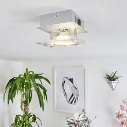 Hofstein Liestal Deckenleuchte LED Aluminium, 1-flammig