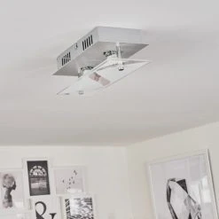 Hofstein Liestal Deckenleuchte LED Nickel-Matt, 2-flammig -LED Leuchten Verkäufe 2022 liestal deckenleuchte h3546123 10