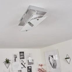 Hofstein Liestal Deckenleuchte LED Nickel-Matt, 2-flammig -LED Leuchten Verkäufe 2022 liestal deckenleuchte h3546123 9