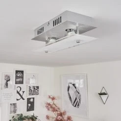 Hofstein Liestal Deckenleuchte LED Nickel-Matt, 2-flammig -LED Leuchten Verkäufe 2022 liestal deckenleuchte h3546147 10