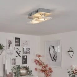 Hofstein Liestal Deckenleuchte LED Nickel-Matt, 2-flammig -LED Leuchten Verkäufe 2022 liestal deckenleuchte h3546147 6