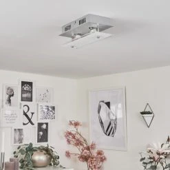 Hofstein Liestal Deckenleuchte LED Nickel-Matt, 2-flammig -LED Leuchten Verkäufe 2022 liestal deckenleuchte h3546147 9