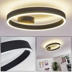 Hofstein Lilongwe Deckenleuchte LED Schwarz, 1-flammig