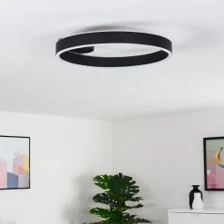 Hofstein Lilongwe Deckenleuchte LED Schwarz, 1-flammig -LED Leuchten Verkäufe 2022 lilongwe deckenleuchte h3326213 12