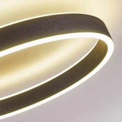 Hofstein Lilongwe Deckenleuchte LED Schwarz, 1-flammig -LED Leuchten Verkäufe 2022 lilongwe deckenleuchte h3326213 13