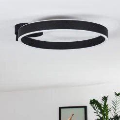 Hofstein Lilongwe Deckenleuchte LED Schwarz, 1-flammig -LED Leuchten Verkäufe 2022 lilongwe deckenleuchte h3326213 14