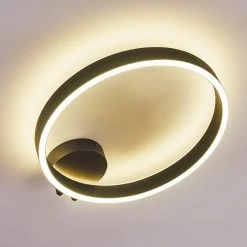 Hofstein Lilongwe Deckenleuchte LED Schwarz, 1-flammig -LED Leuchten Verkäufe 2022 lilongwe deckenleuchte h3326213 6