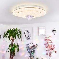 Hofstein Lindero Deckenpanel LED Wei&szlig;, 2-flammig, Fernbedienung, Farbwechsler -LED Leuchten Verkäufe 2022 lindero deckenpanel h3570258 8