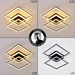 Hofstein Lithgow Deckenleuchte LED Schwarz, 1-flammig -LED Leuchten Verkäufe 2022 lithgow deckenleuchte h3313008 3