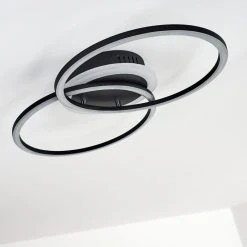 Hofstein Lithgow Deckenleuchte LED Schwarz, 1-flammig -LED Leuchten Verkäufe 2022 lithgow deckenleuchte h3313855 12