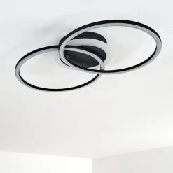 Hofstein Lithgow Deckenleuchte LED Schwarz, 1-flammig -LED Leuchten Verkäufe 2022 lithgow deckenleuchte h3313855 14