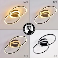 Hofstein Lithgow Deckenleuchte LED Schwarz, 1-flammig -LED Leuchten Verkäufe 2022 lithgow deckenleuchte h3313855 3