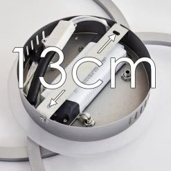 Hofstein Lithgow Deckenleuchte LED Silber, 1-flammig -LED Leuchten Verkäufe 2022 lithgow deckenleuchte h3313879 17