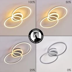 Hofstein Lithgow Deckenleuchte LED Silber, 1-flammig -LED Leuchten Verkäufe 2022 lithgow deckenleuchte h3313879 3